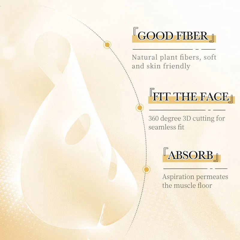 SADOER 24K Gold/Vitamin C/Hyaluronic Face Mask
