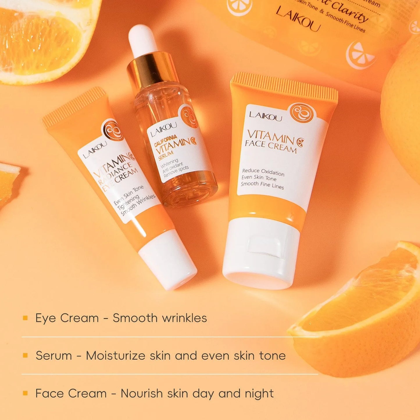 LAIKOU Vitamin C Series Skin Care Set - 5PCS