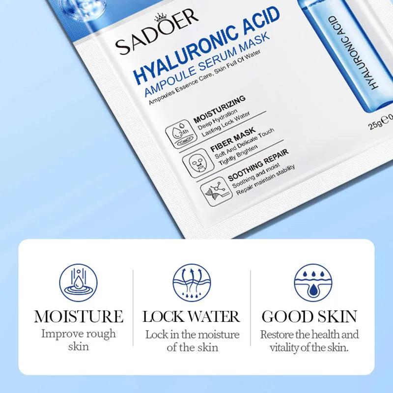 SADOER 24K Gold/Vitamin C/Hyaluronic Face Mask