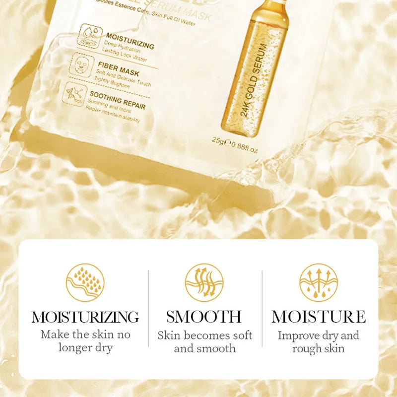 SADOER 24K Gold/Vitamin C/Hyaluronic Face Mask
