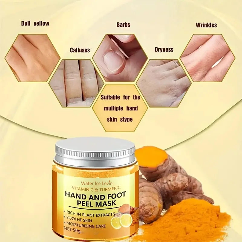 Vitamin C and Turmeric Mask for Hands and Feet
