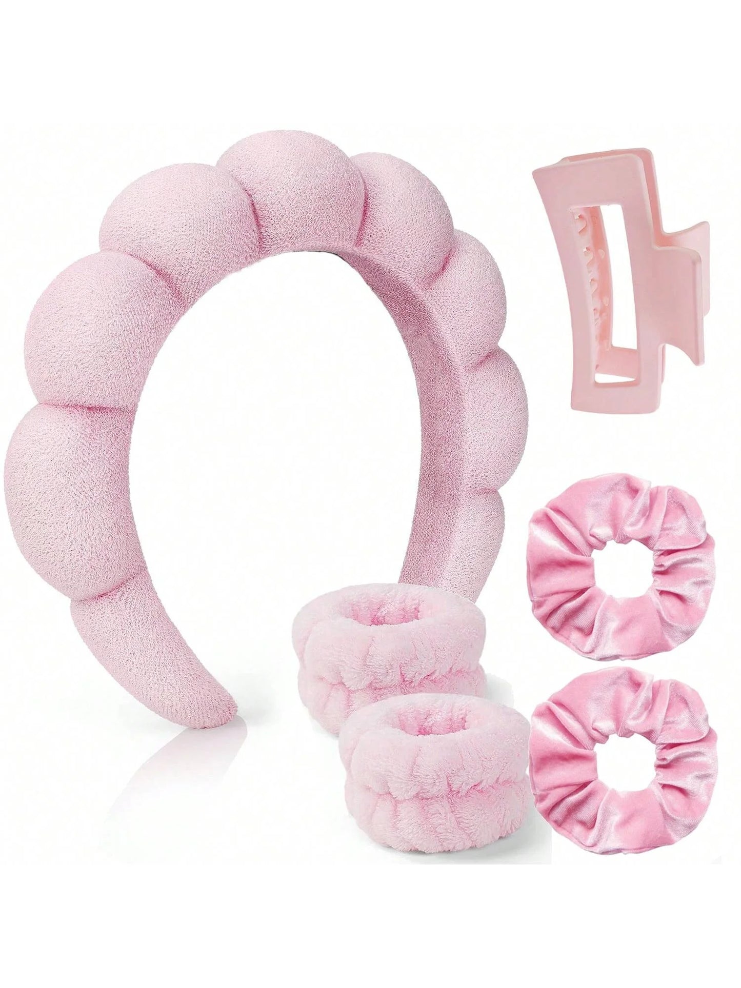 Hair Strap Headband and Wristband Set