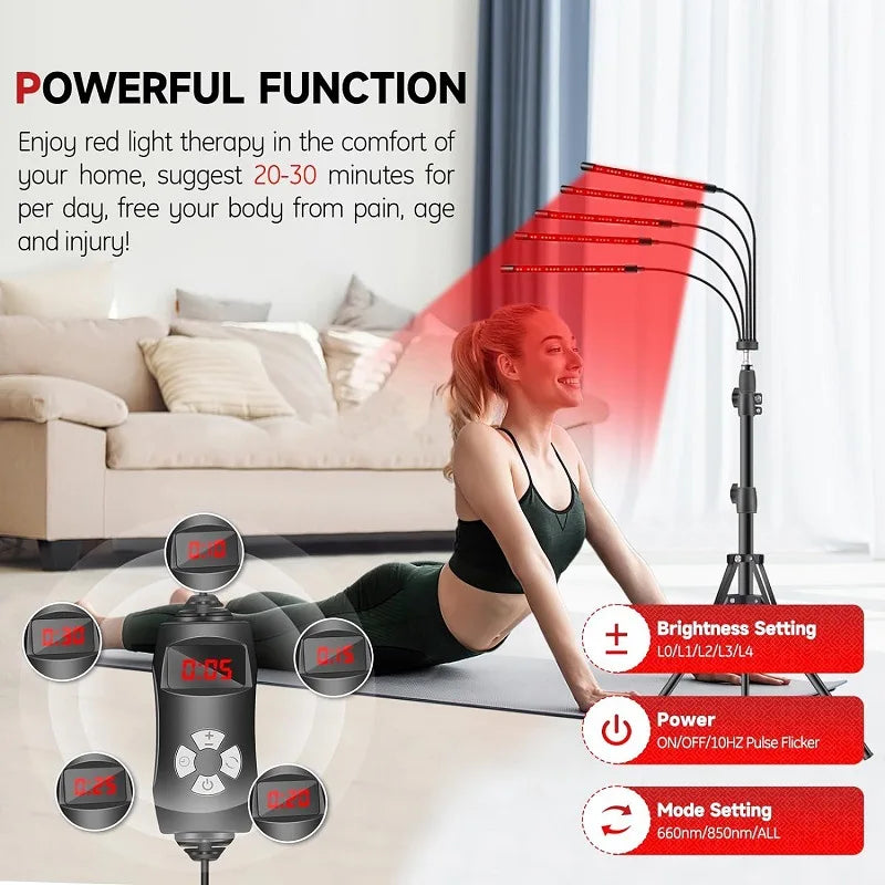 30W LED Red Light Therapy Lamp