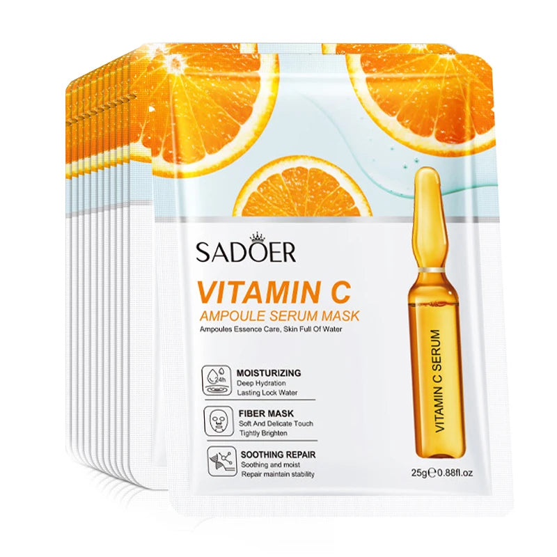SADOER 24K Gold/Vitamin C/Hyaluronic Face Mask
