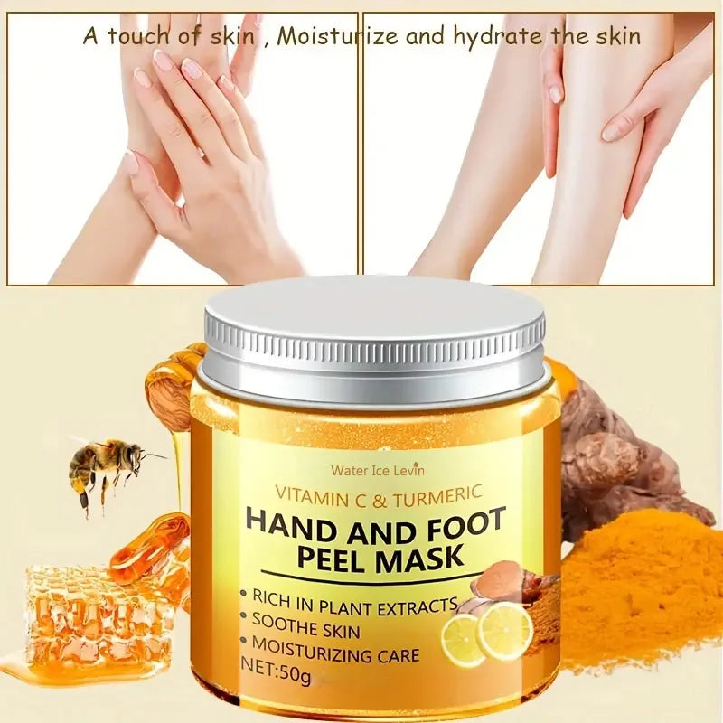 Vitamin C and Turmeric Mask for Hands and Feet