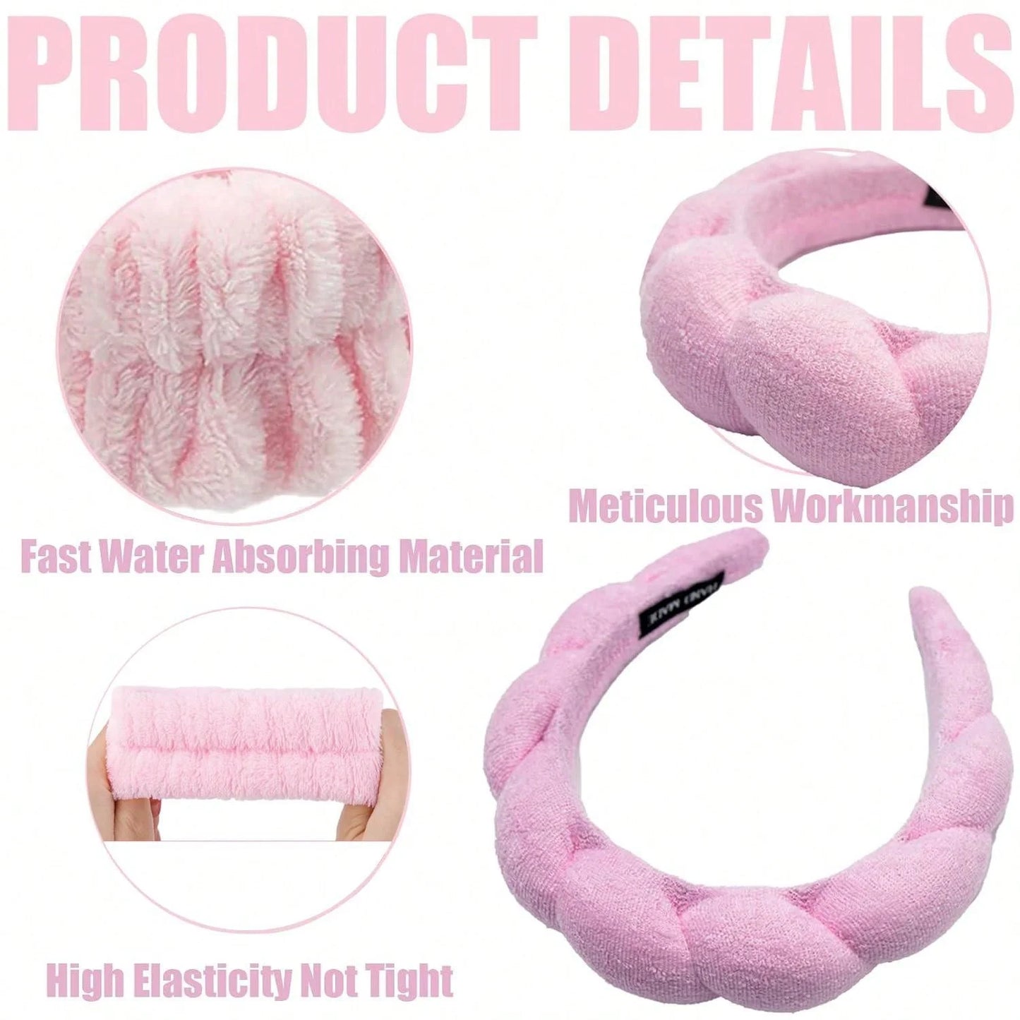 Hair Strap Headband and Wristband Set