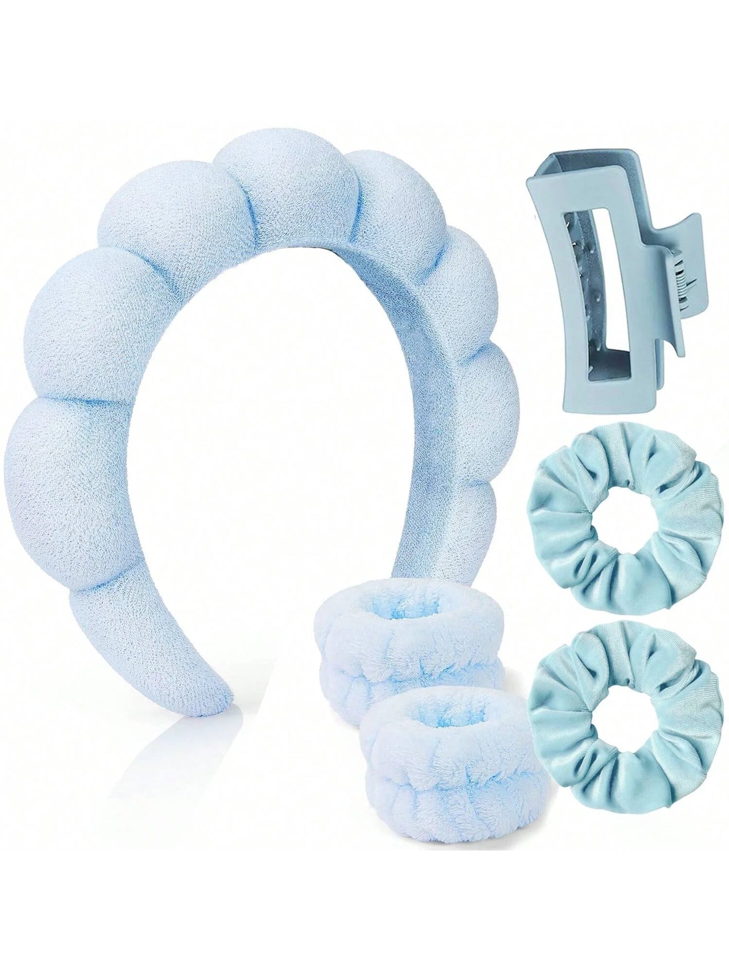 Hair Strap Headband and Wristband Set