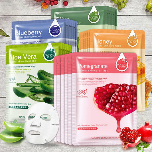 30pcs Fresh Fruits Facial Masks
