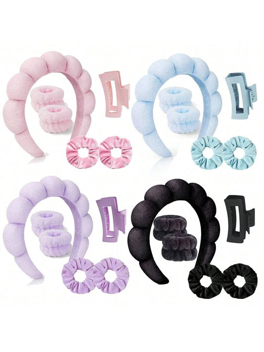 Hair Strap Headband and Wristband Set